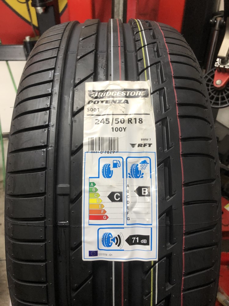 BMW7シリーズ　ポテンザS001　ランフラット　静岡でタイヤの事ならﾐｽﾀｰﾀｲﾔﾏﾝ青山